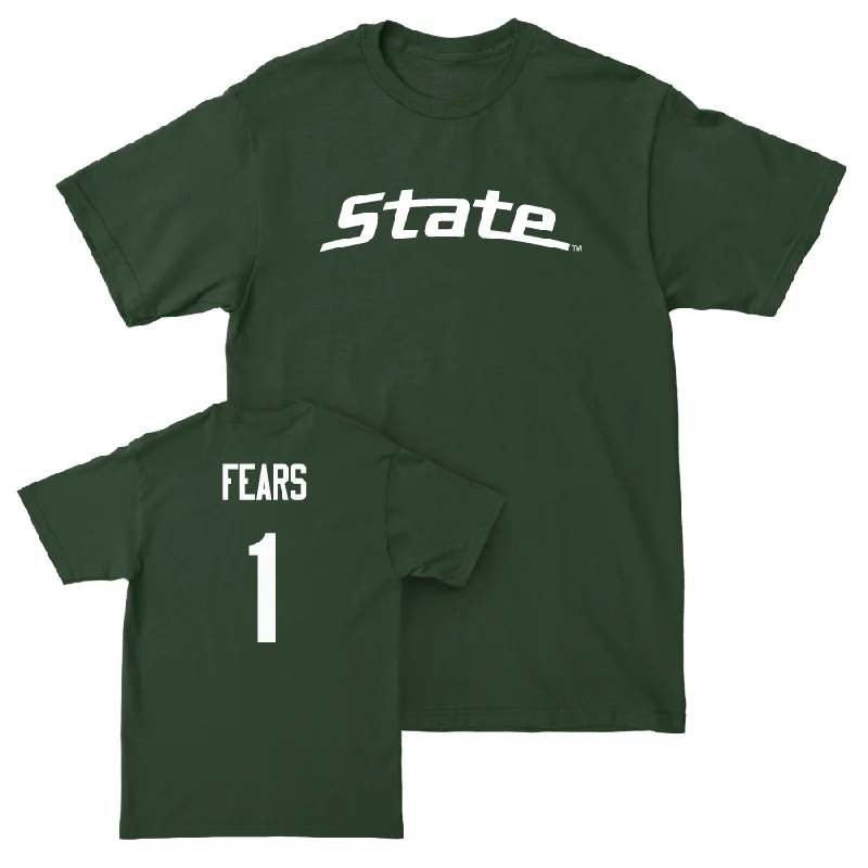 Men's basketball T-shirts lightweight-game -Green Men's Basketball State Tee   - Jeremy Fears