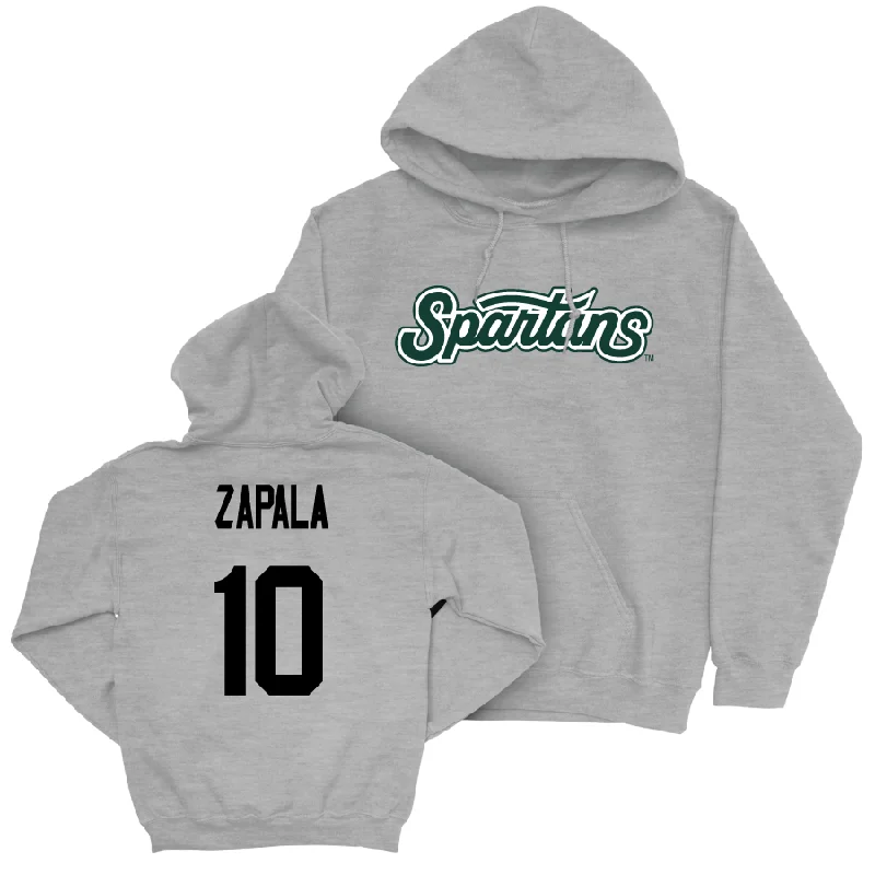 Men's basketball hoodie discount hoodies -Sport Grey Men's Basketball Script Hoodie   - Szymon Zapala