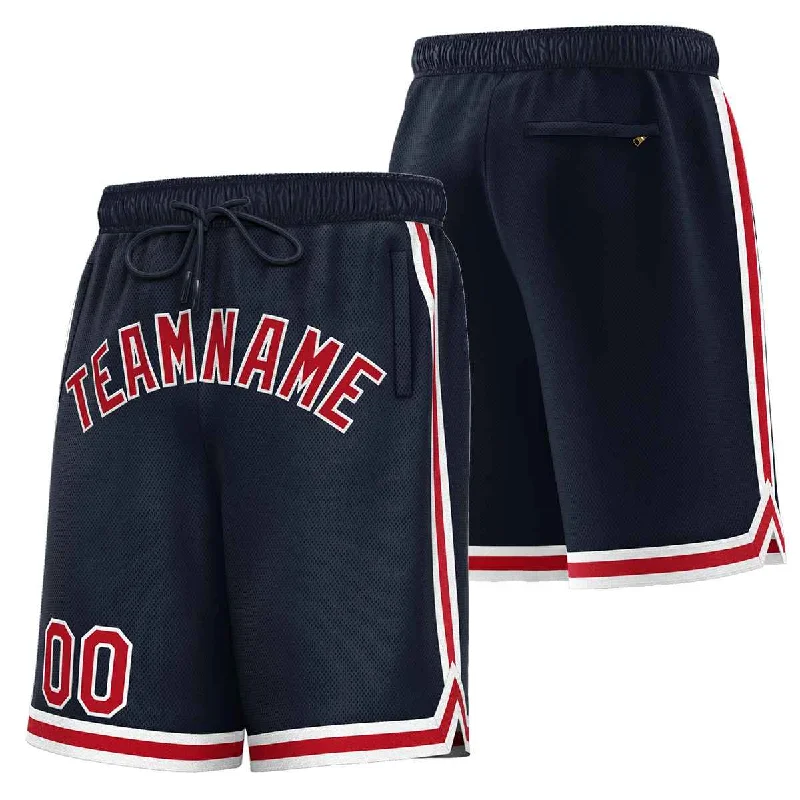 Men's basketball shorts player special -Custom Navy Maroon-White Sport Basketball Shorts