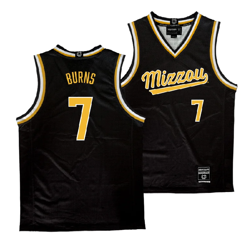 Basketball jerseys sweat-wicking -Mizzou Men's Basketball Black Jersey  - Trent Burns