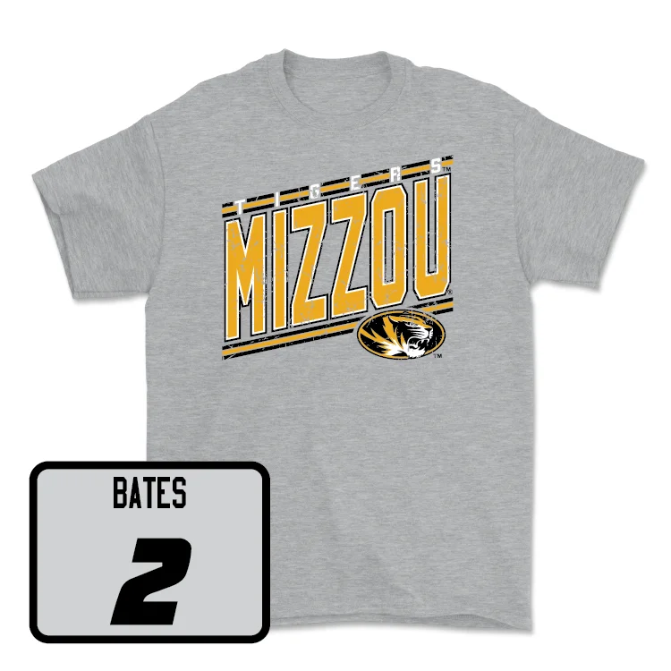 Men's basketball T-shirts retro-comfort -Sport Grey Men's Basketball Vintage Tee - Tamar Bates