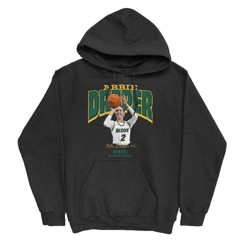 Men's basketball hoodie fast-dry sale -EXCLUSIVE RELEASE: Abbie Draper Signature Black Hoodie