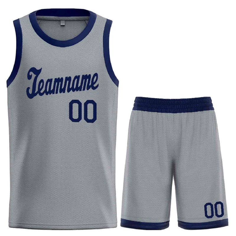 Basketball jerseys vibrant-style -Custom Dark Gray Navy Classic Sets Sports Uniform Basketball Jersey