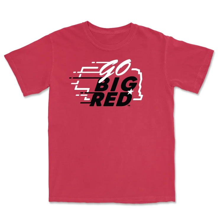 Men's basketball T-shirts vintage-comfort -Red Men's Basketball GBR Tee - Samuel Hoiberg