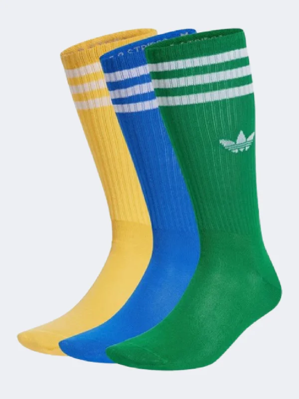 Basketball socks retro -Adidas Solid Unisex Original Sock Blue/Green/Spark