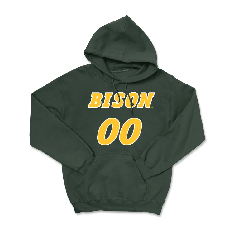 Men's basketball hoodie bespoke hoodie -Green Men's Basketball Player Hoodie - Noah Feddersen