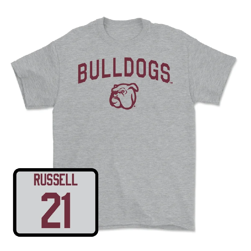 Men's basketball T-shirts camouflage -Sport Grey Men's Basketball Bulldogs Tee  - MJ Russell