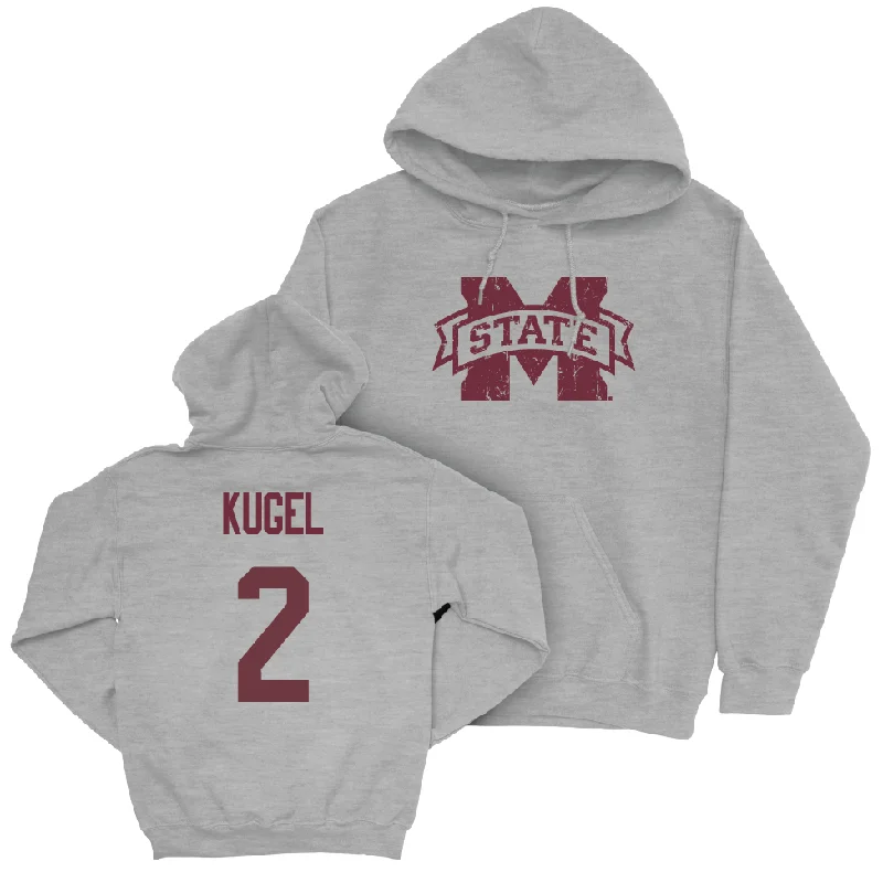 Men's basketball hoodie resilient fabric -Sport Grey Men's Basketball Classic Hoodie  - Riley Kugel