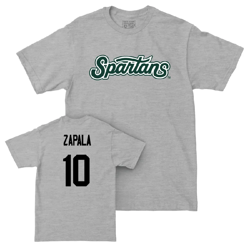 Men's basketball T-shirts lightweight-breathable -Sport Grey Men's Basketball Script Tee   - Szymon Zapala