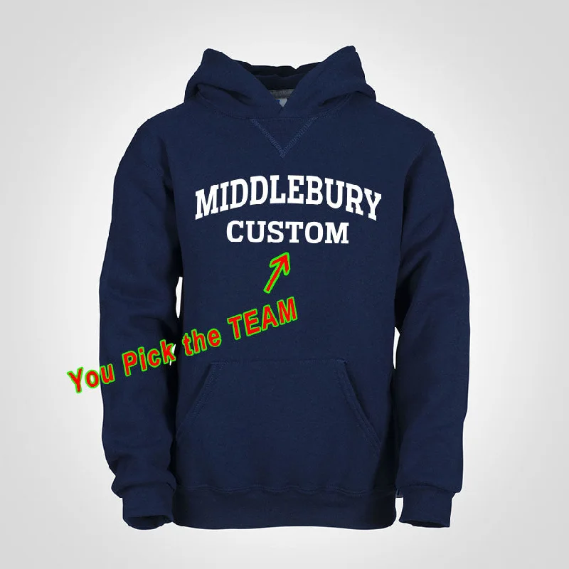 Men's basketball hoodie light ensemble -Youth Middlebury CUSTOM Hoody