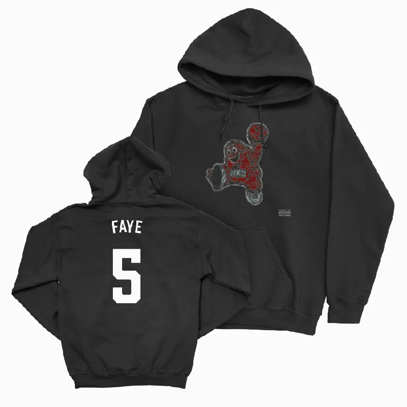 Men's basketball hoodie team outfit -WKU Men's Basketball Big Red Hoodie - Babacar Faye | #5