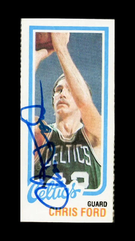 Basketball cards award-nominee-rarity -Chris Ford Autographed 1980-81 Topps Card #37 Boston Celtics