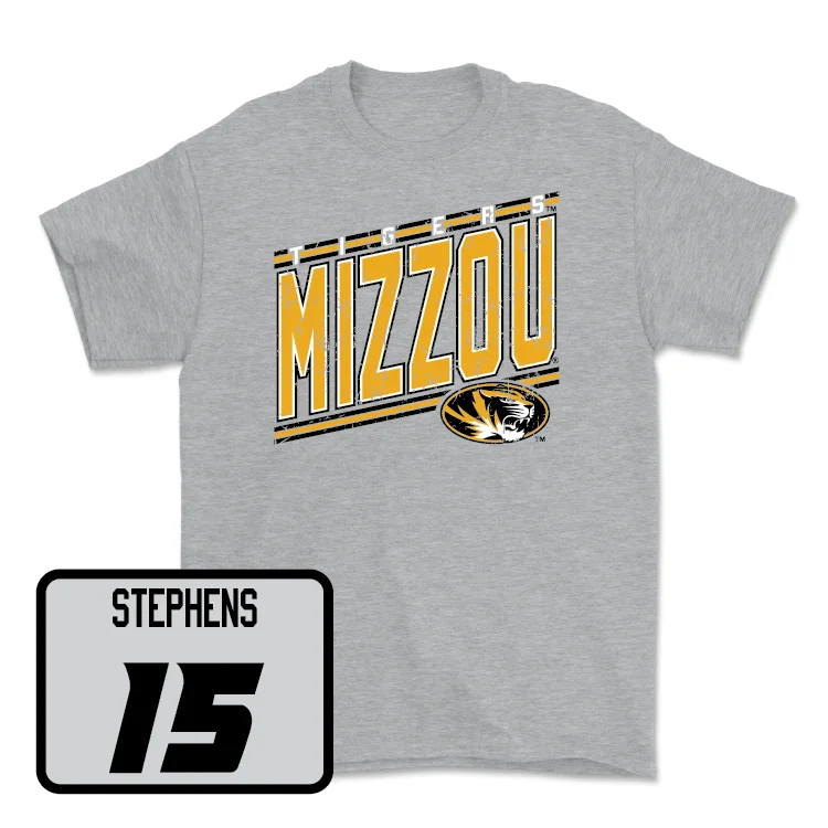 Men's basketball T-shirts durable-season -Sport Grey Men's Basketball Vintage Tee - Danny Stephens