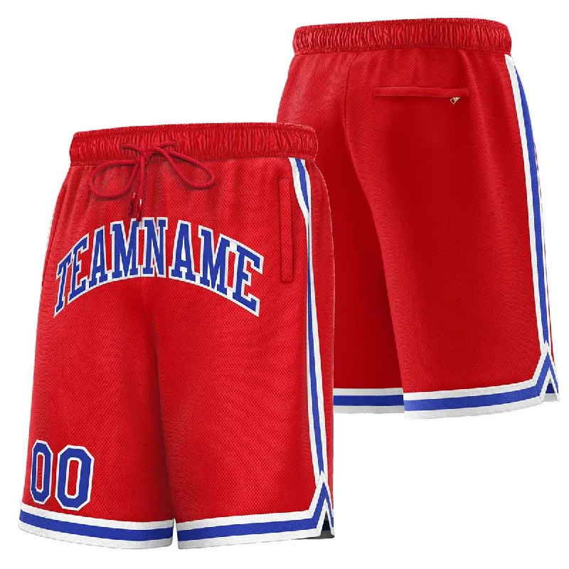 Men's basketball shorts performance special -Custom Red Royal-White Sport Basketball Shorts