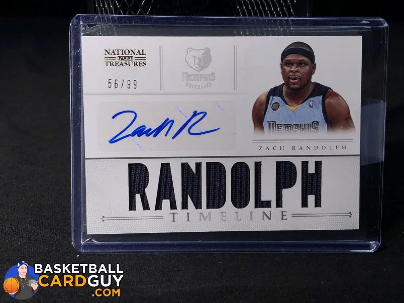 Basketball jerseys solid-color -Zach Randolph Timeline Autograph Jersey /99 (Dark Jersey)