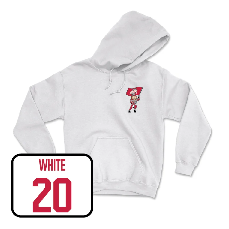 Men's basketball hoodie sport collection -Men's Basketball White Brutus Hoodie  - Colin White