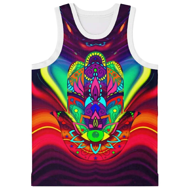 Basketball jerseys modern-vintage -Hamsa Vibrations Basketball Jersey