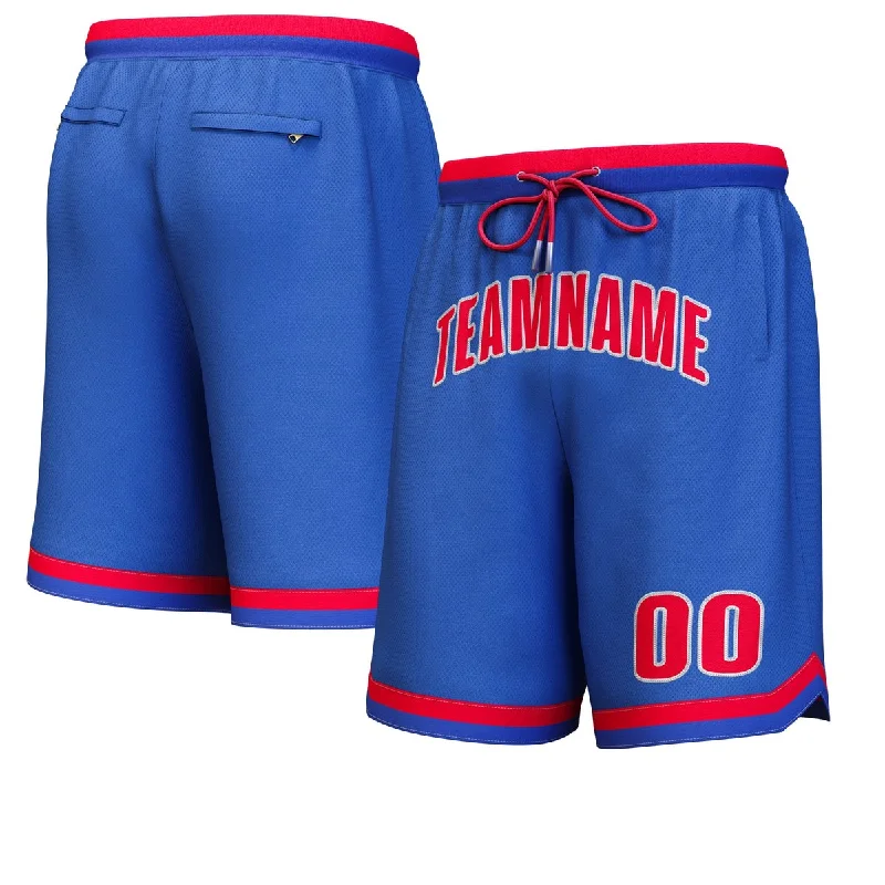 Men's basketball shorts performance bundle -Custom Royal Red-White Personalized Basketball Shorts