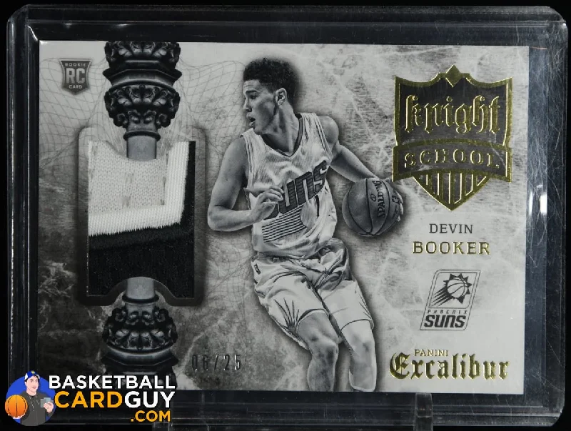 Basketball jerseys sweat-wicking -Devin Booker 2015-16 Panini Excalibur Knight School Jerseys Prime Patch RC #/25