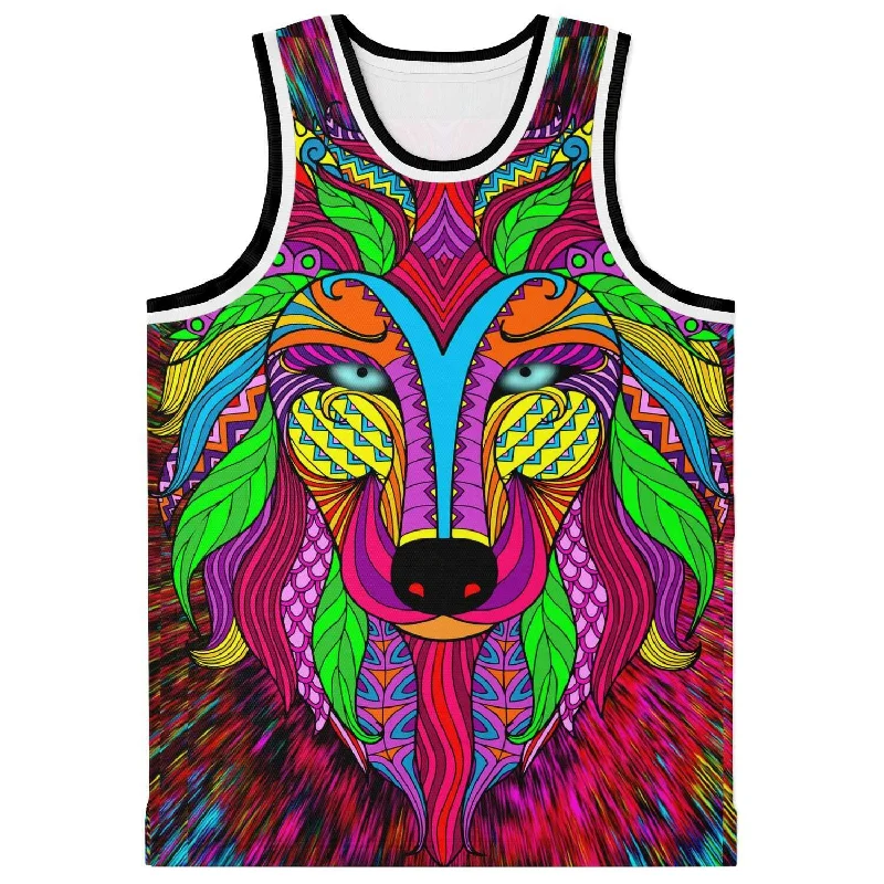 Basketball jerseys stylish-modern -Lone Wolf Lights Basketball Jersey