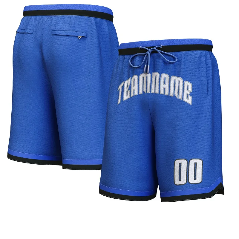 Basketball socks crew -Custom Blue White-Black Personalized Basketball Shorts