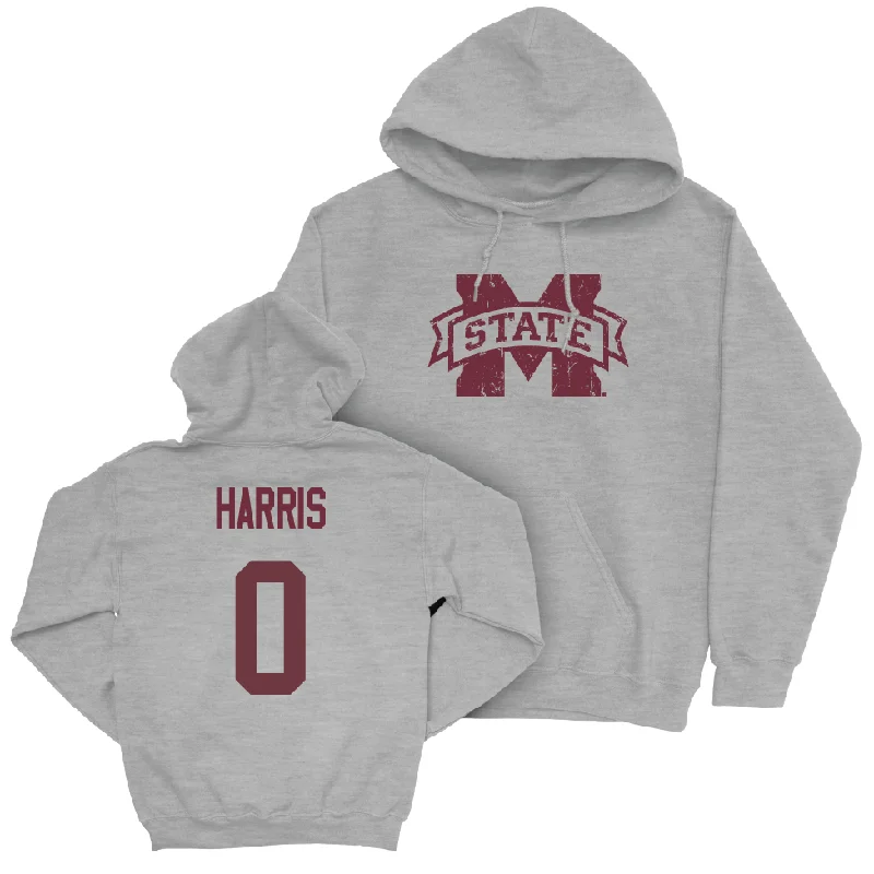 Men's basketball hoodie hoop-ready -Sport Grey Men's Basketball Classic Hoodie  - Claudell Harris