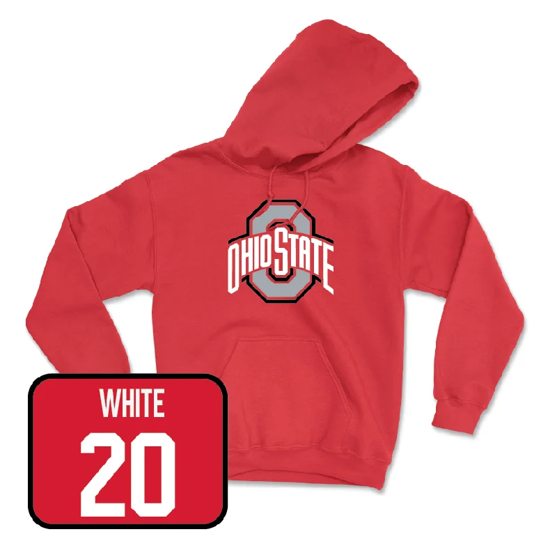 Men's basketball hoodie budget collection -Red Men's Basketball Team Hoodie  - Colin White