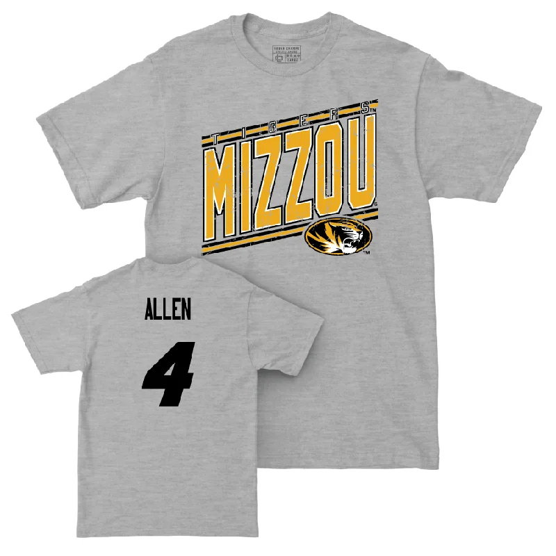 Men's basketball T-shirts vibrant -Sport Grey Men's Basketball Vintage Tee  - Marcus Allen