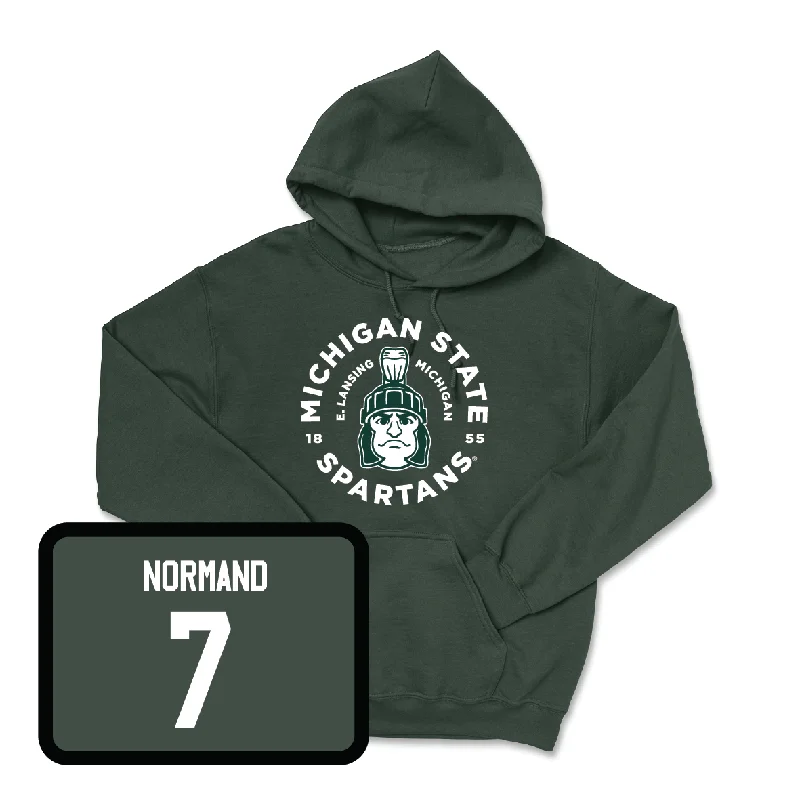 Men's basketball hoodie swift delivery -Green Men's Basketball East Lansing Hoodie  - Gehrig Normand