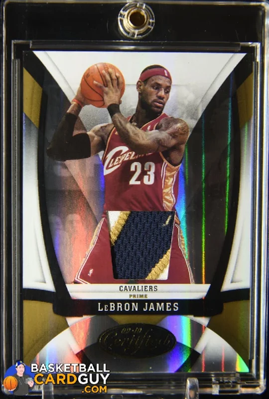 Basketball jerseys player-name -LeBron James 2009-10 Certified Fabric of the Game Jersey Number Prime #107 #/10