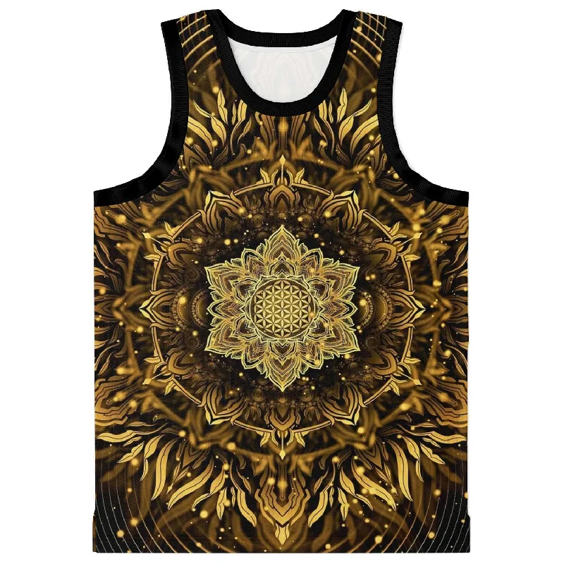 Basketball jerseys practical -Golden mandala Basketball Jersey