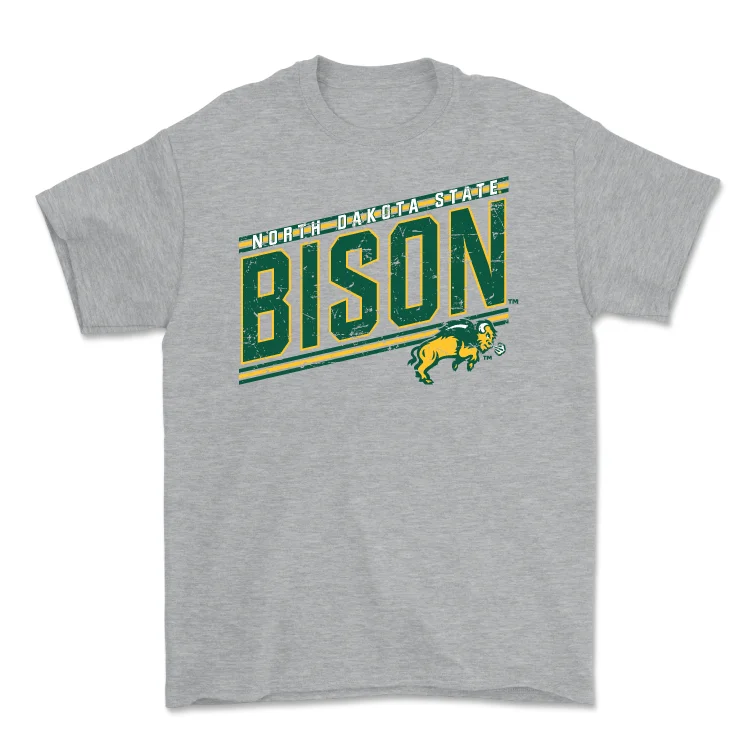 Men's basketball T-shirts breathable -Sport Grey Men's Basketball Vintage Tee - Noah Feddersen