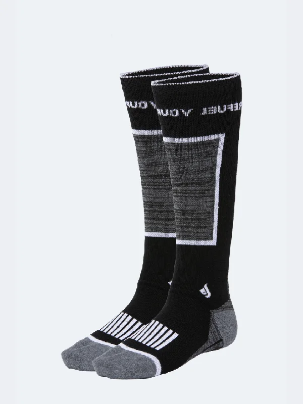 Basketball socks durable-game -Oil And Gaz Unisex Skiing Sock Black/White