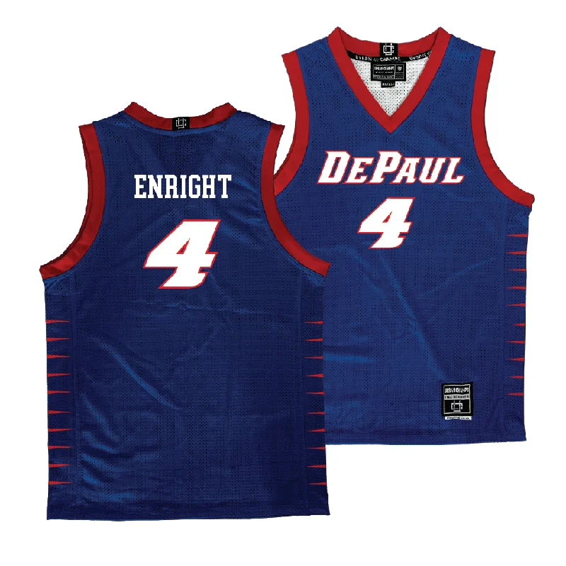 Basketball jerseys performance-design -DePaul Men's Royal Basketball Jersey   - Conor Enright